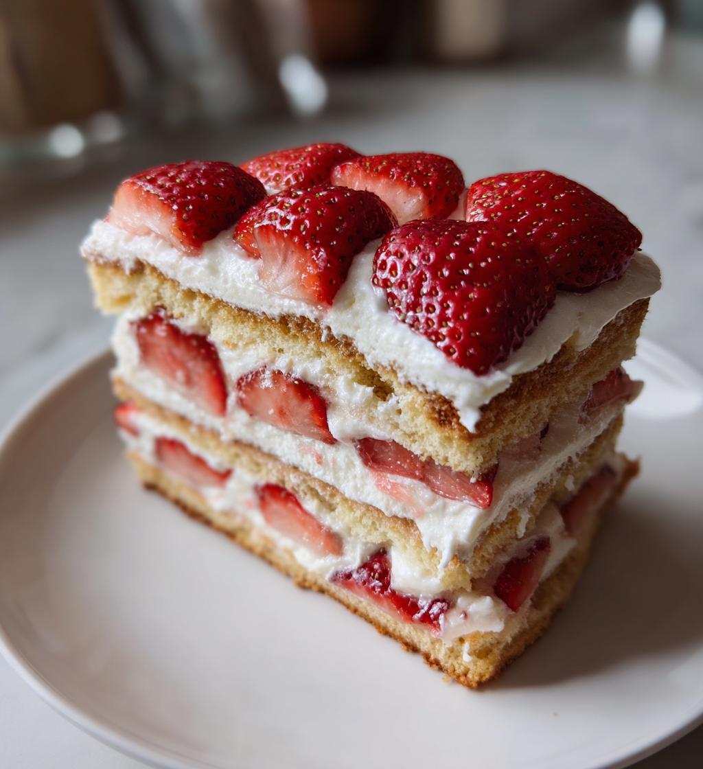 Himmlische Erdbeer Mascarpone Torte in 4 Stunden