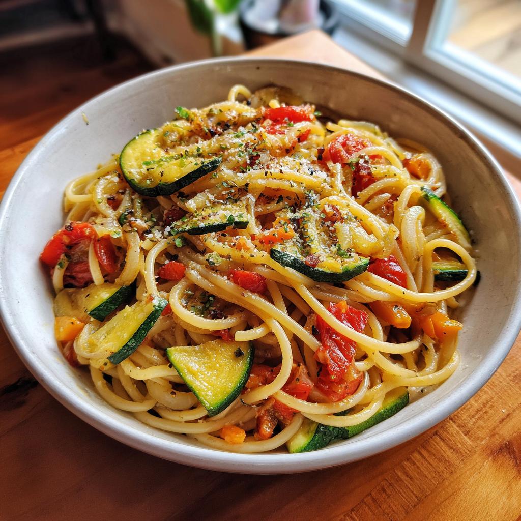Perfekte Frühlings Pasta mit Gemüse in 25 Minuten