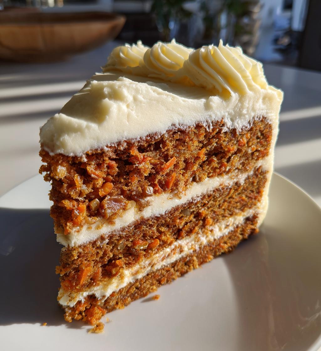 Saftiger Karottenkuchen mit Frischkäse Frosting in 40 Min