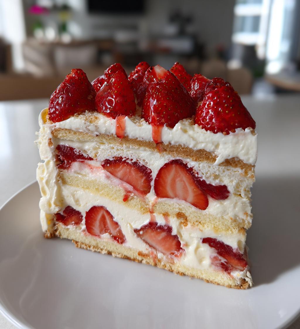 20-Minuten No Bake Erdbeertorte – himmlisch einfach &amp; köstlich