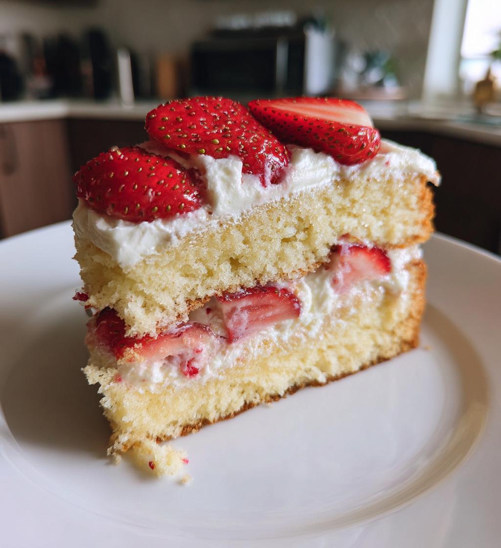 Unglaublich cremiger Erdbeerkuchen mit Mascarpone in 60 Minuten