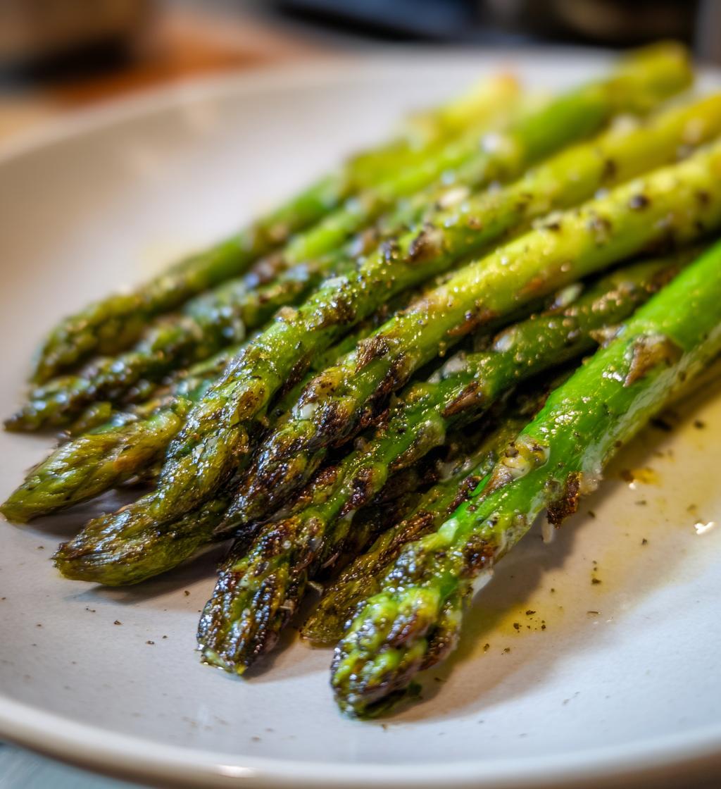 Knuspriger Grüner Spargel Rezept aus dem Backofen in 30 Minuten