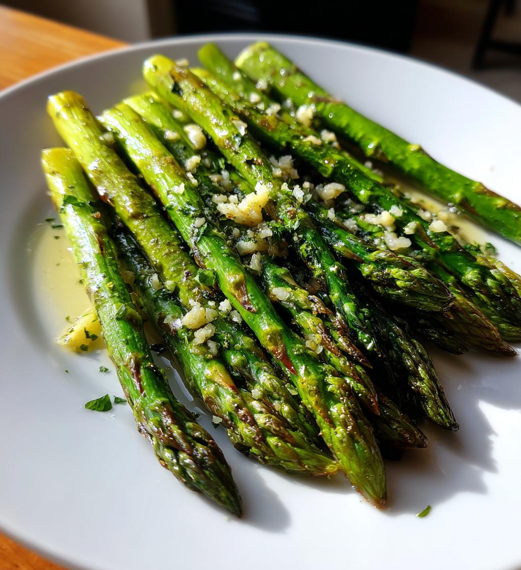 Knuspriger veganer grüner Spargel in 15 Minuten