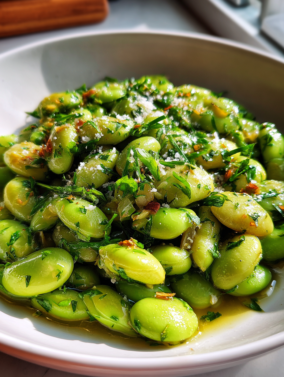Delicious Przepisy na Bób: Simple Boiled Broad Beans Recipe