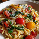 Delicious Przepisy na Makaron Orzo with Fresh Vegetables