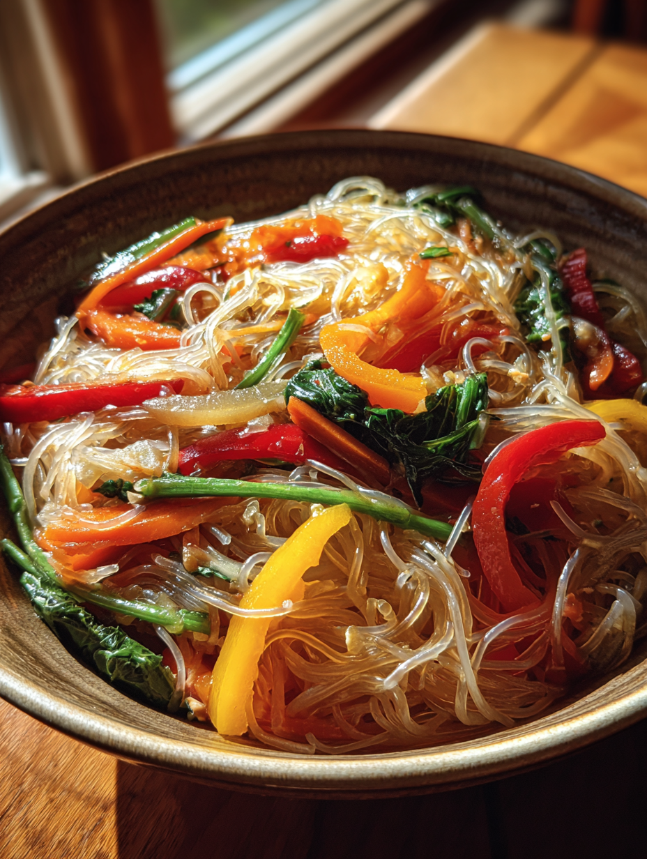 Delicious Przepisy na Makaron Ryżowy with Savory Vegetables