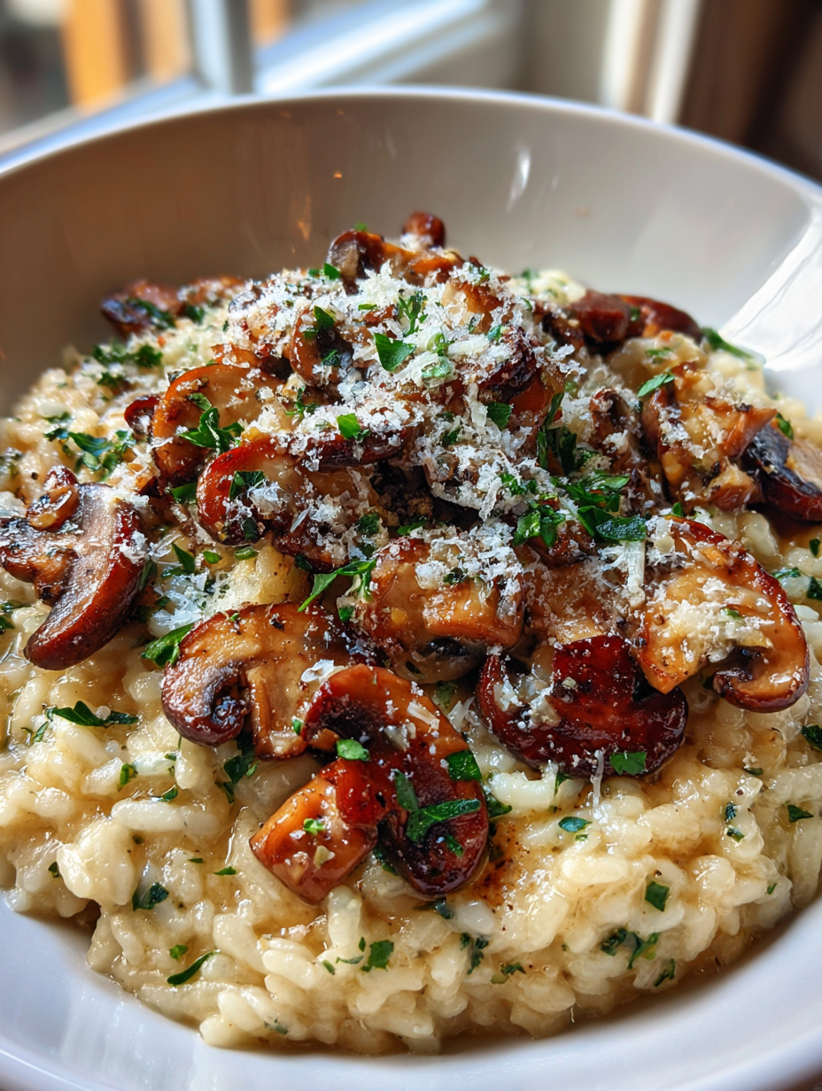 kuchnia włoska przepisy kulinarne: Pyszne risotto z grzybami