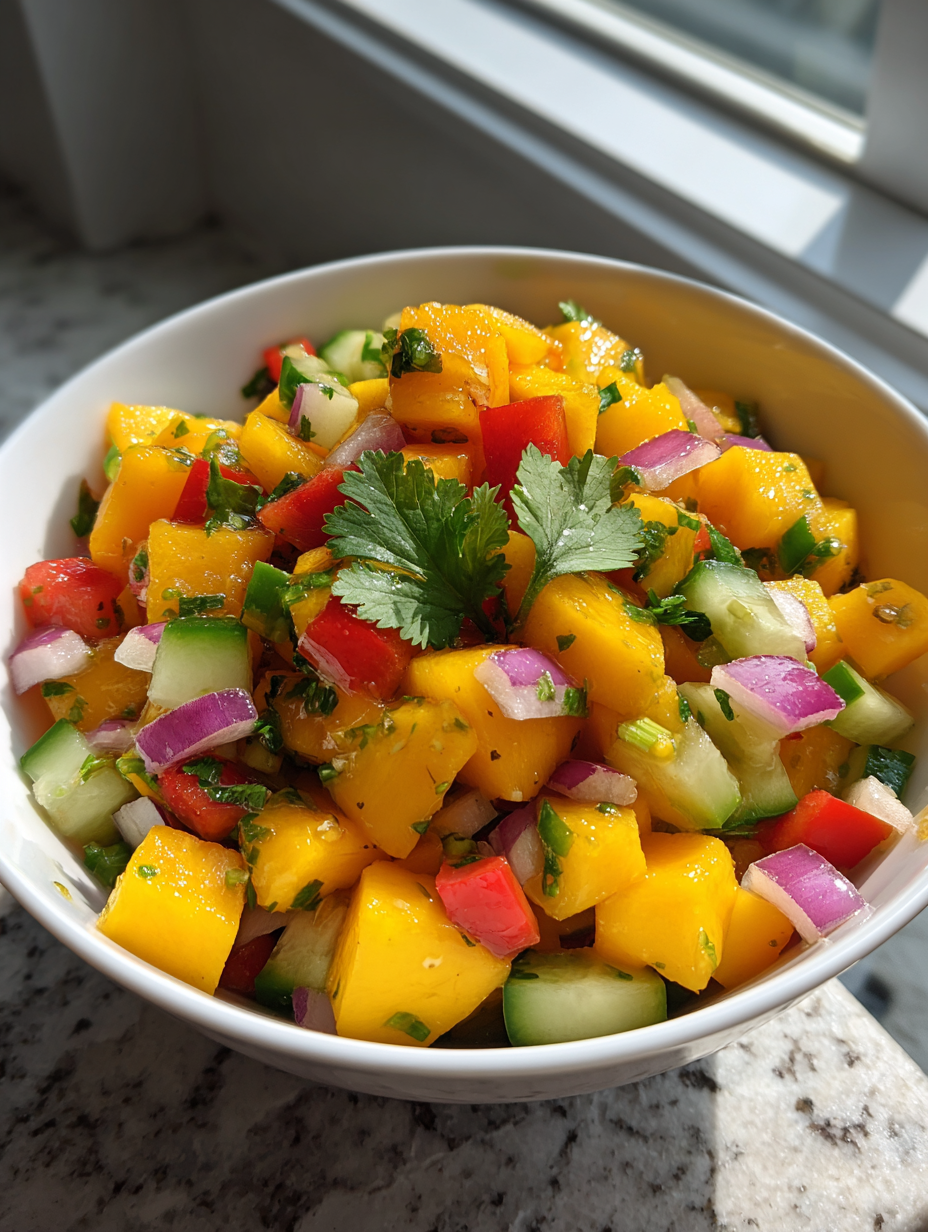 mango przepisy kulinarne: Prosta i pyszna sałatka z mango